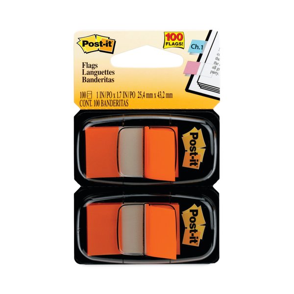 Post-It Flag, 1", Orange, PK100 680-OE2